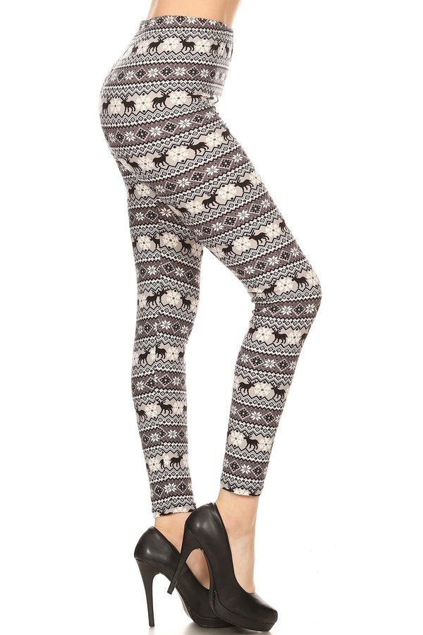 GREY MOOSE Print Brushed BUTTER SOFT ONE SIZE Leggings