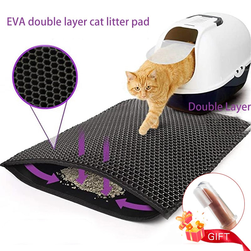 Cat Litter Mat With Waterproof Double Layer