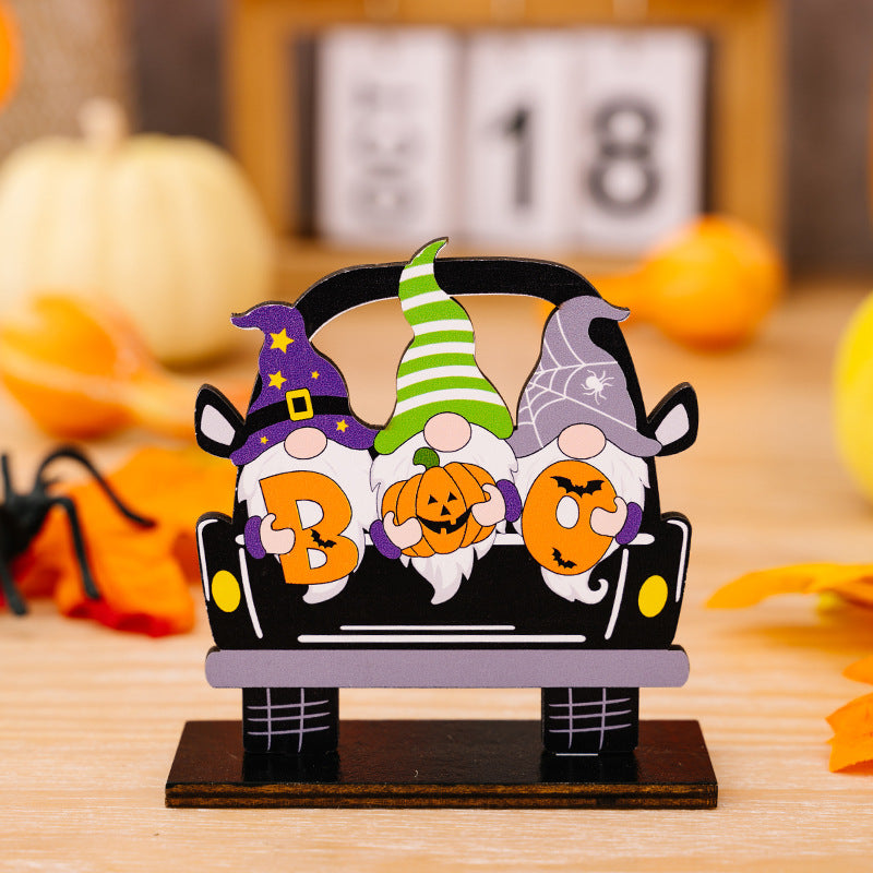 3-Piece Halloween Element Car-Shape Decorations