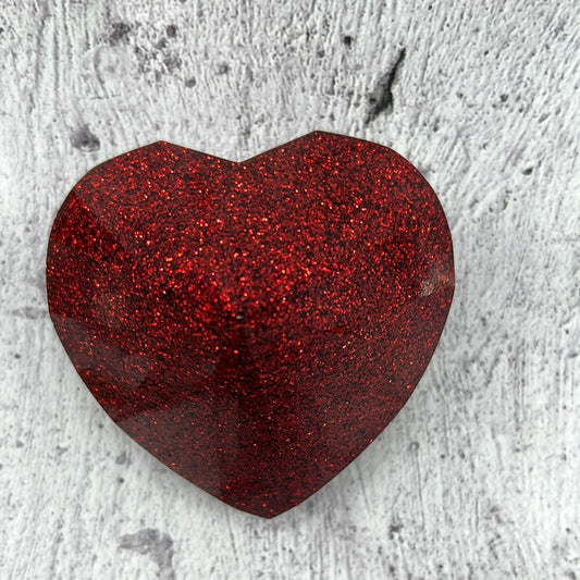 3D heart paper weight large