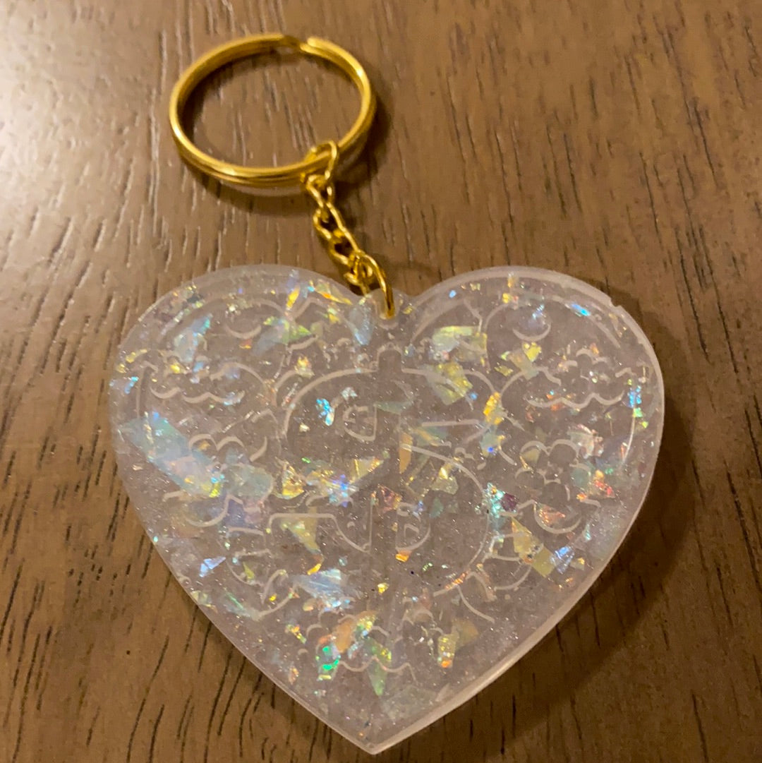 $ HEART KEYCHAIN