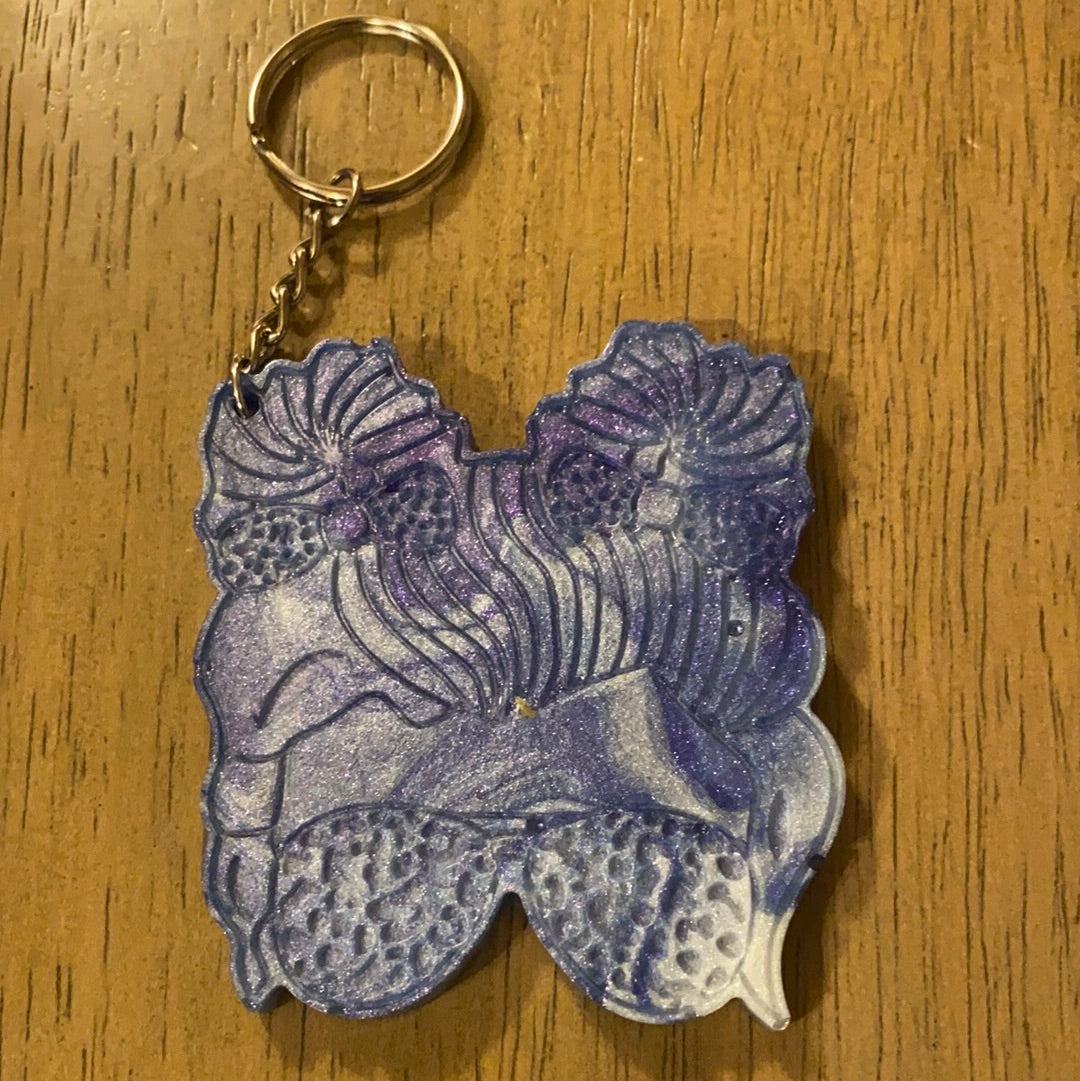 SPACE BUN MOM KEYCHAIN