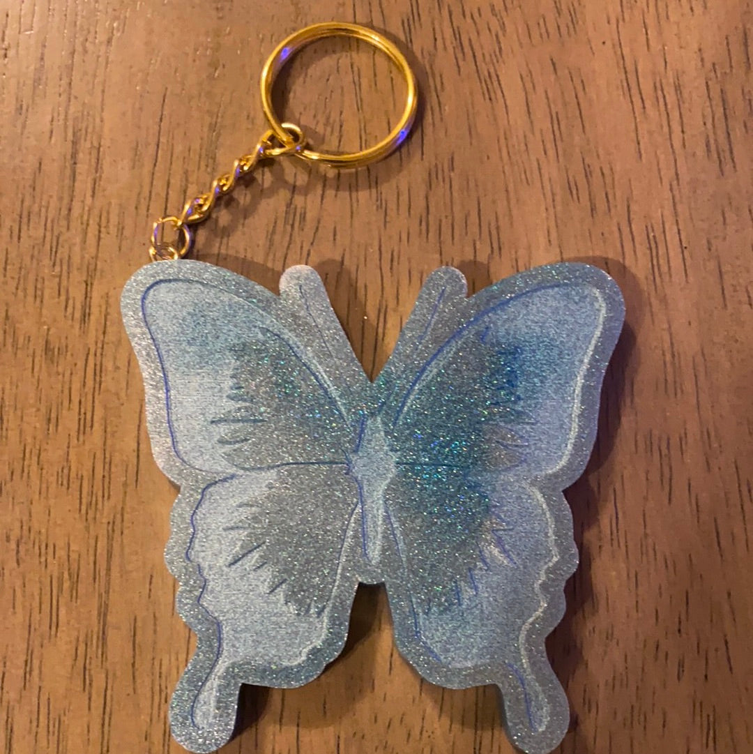 LARGE BUTTERFLY 2 KEYCHAIN