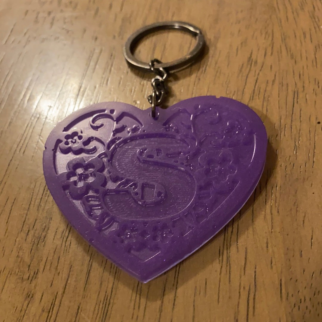 S HEART KEYCHAIN