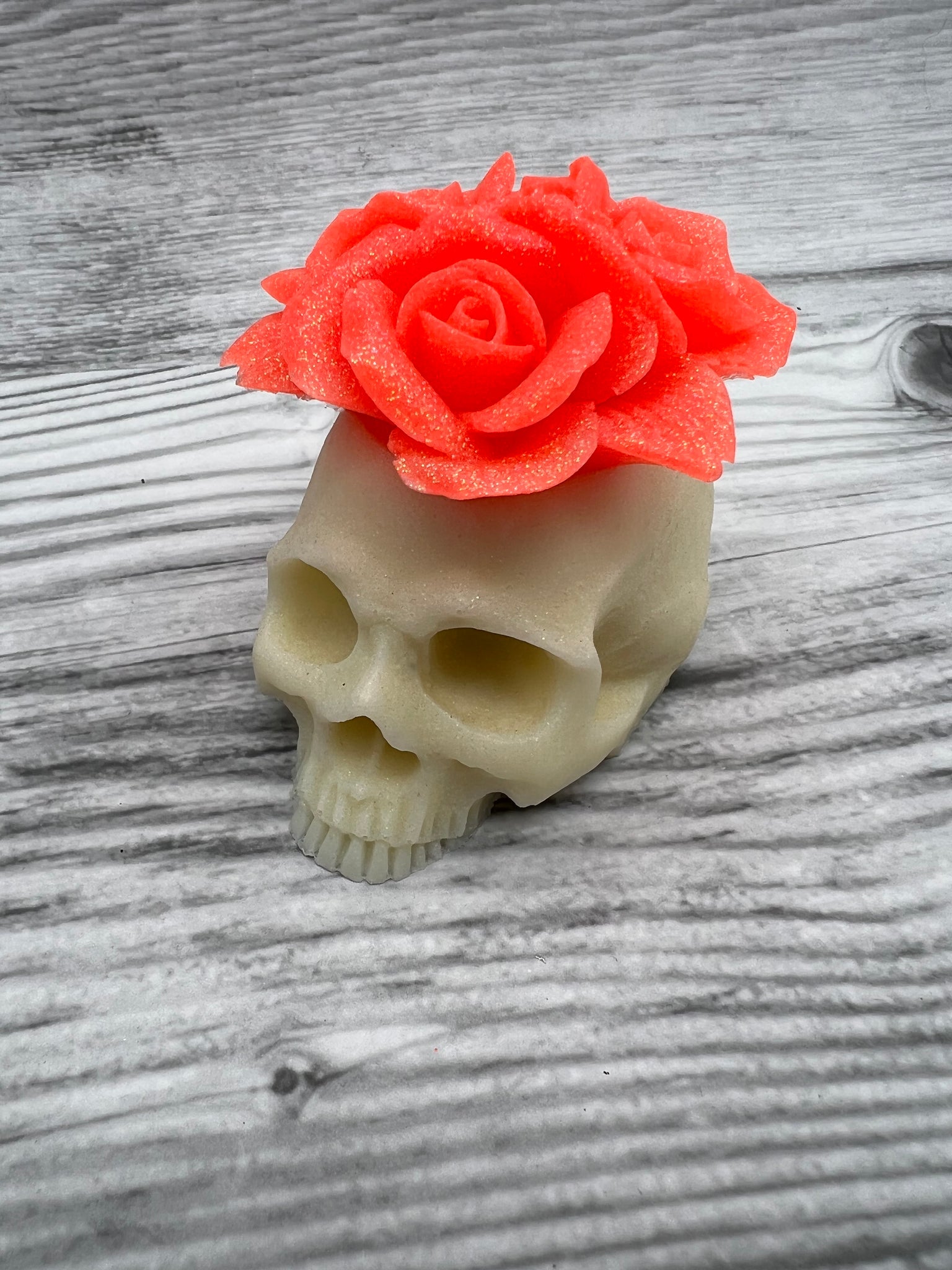 3D Skull Rose