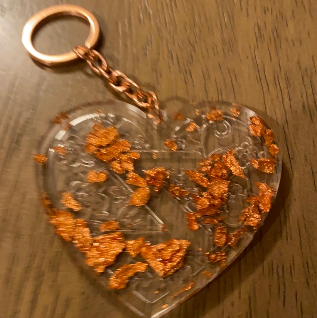 Z HEART KEYCHAIN