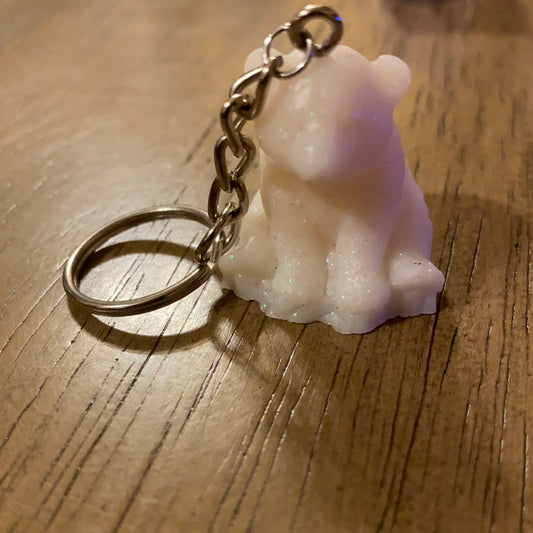 SMALL 3D BEAR KEYCHAIN