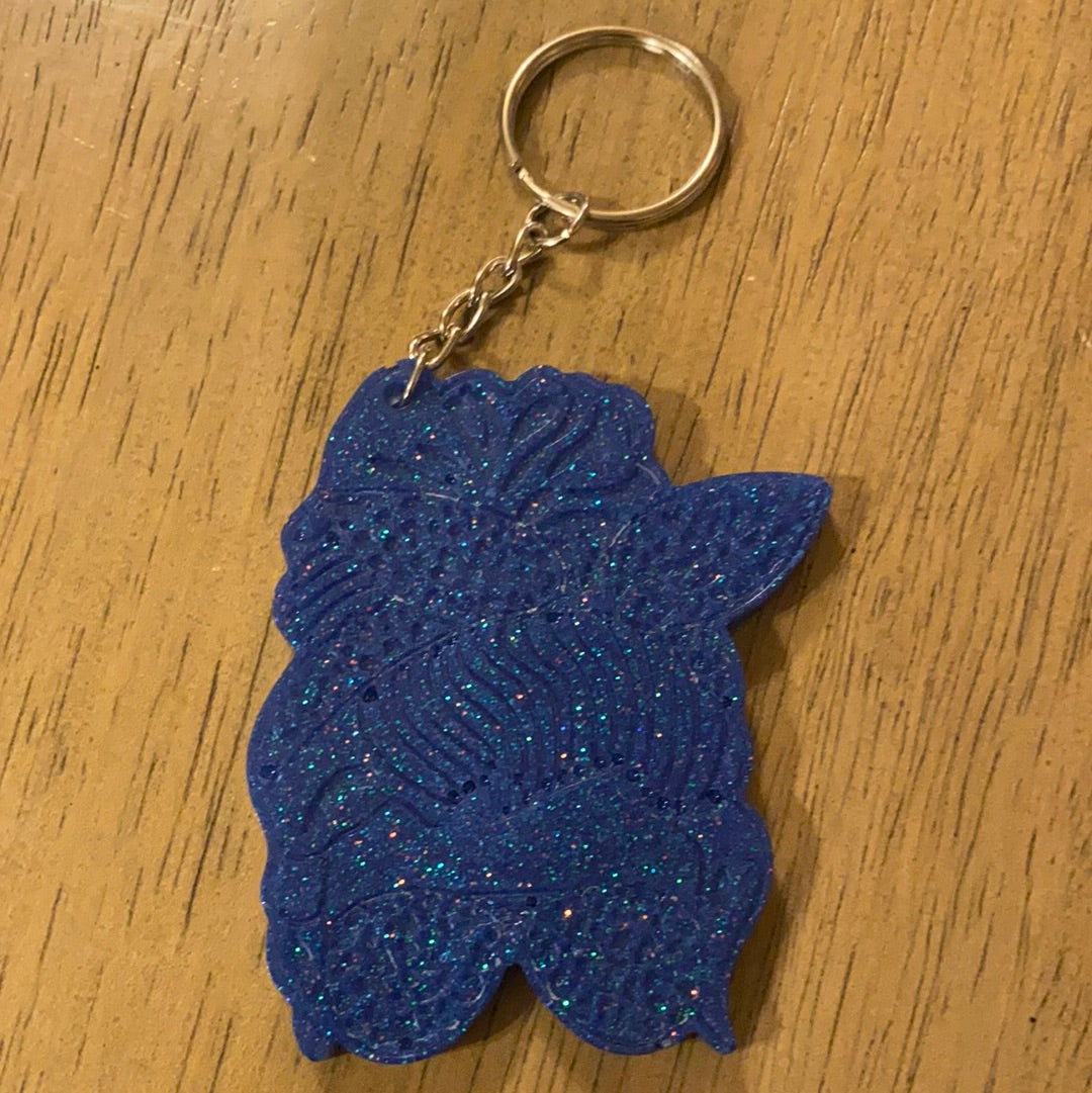 MESSY BUN MOM KEYCHAIN