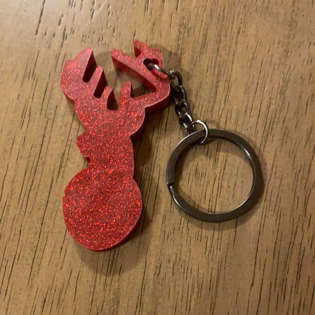 LARGE BUCK KEYCHAIN