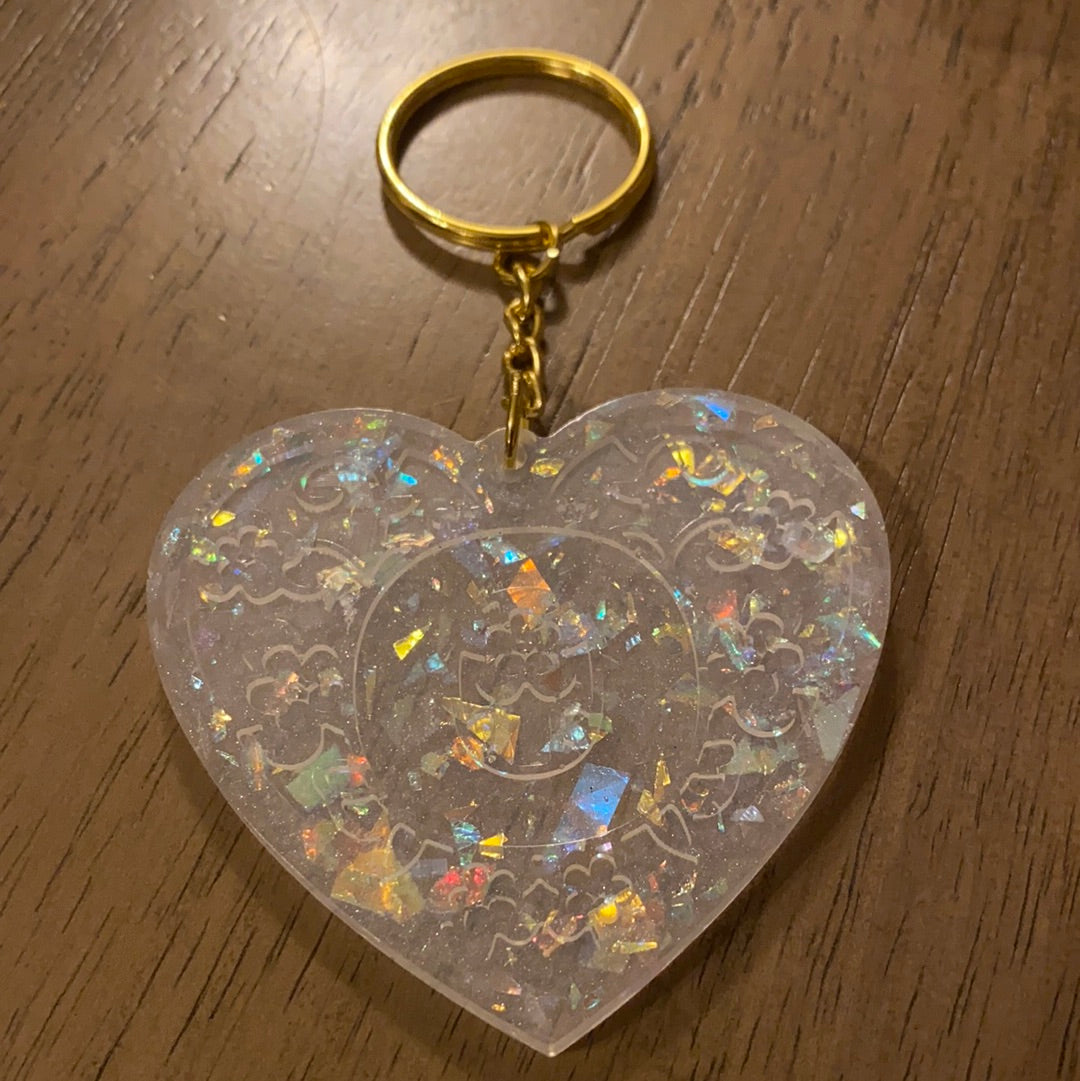 O HEART KEYCHAIN