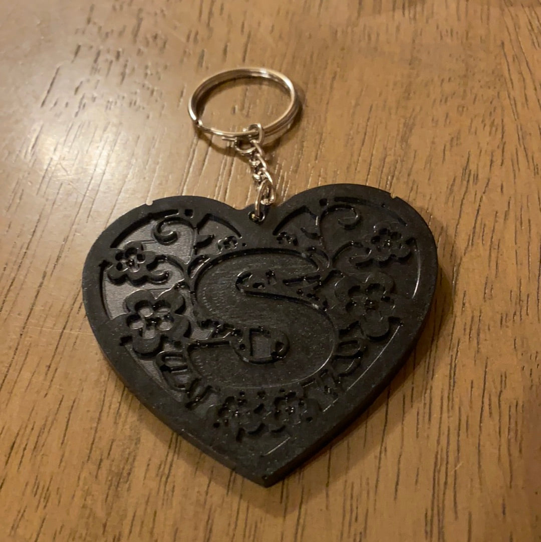 S HEART KEYCHAIN