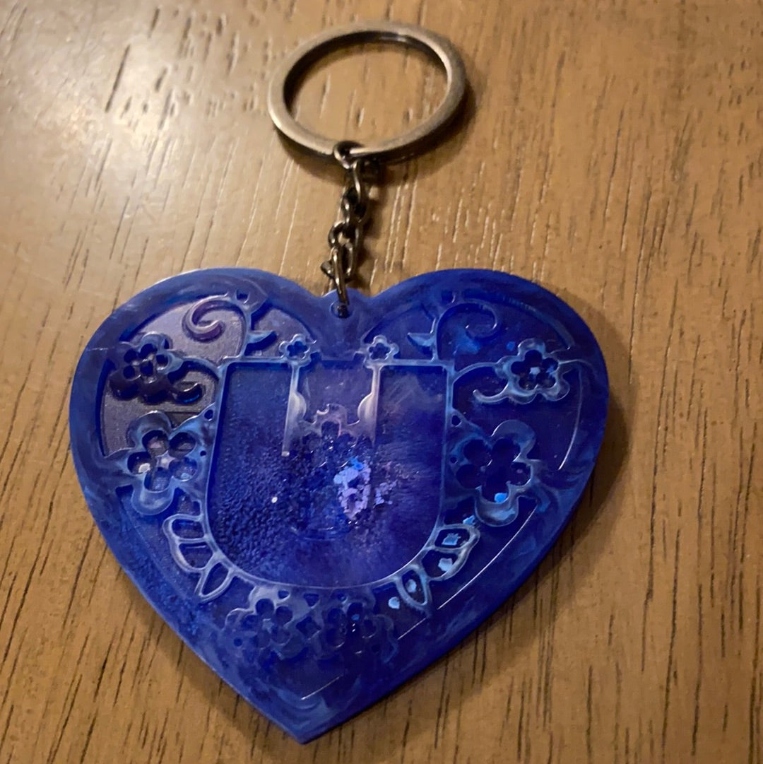 U HEART KEYCHAIN