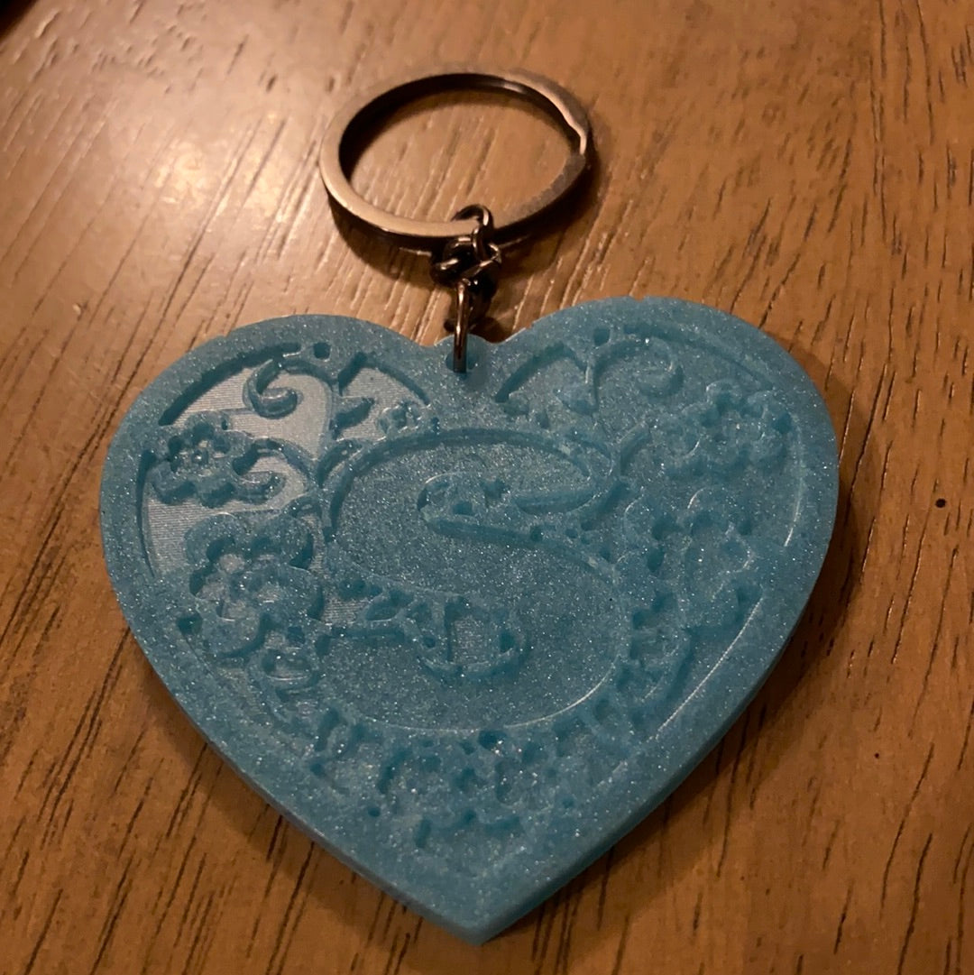 S HEART KEYCHAIN