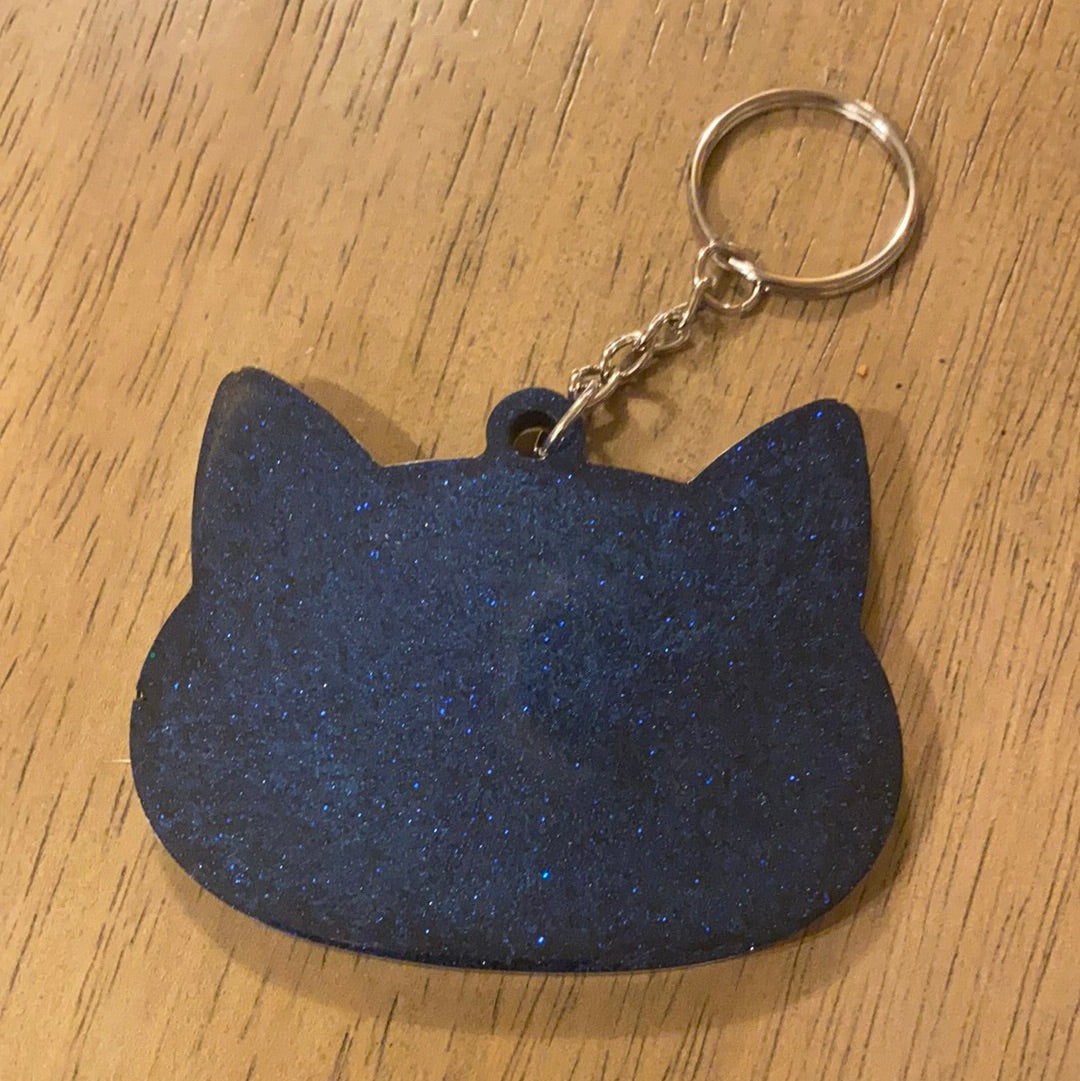 BIG CAT HEAD KEYCHAIN