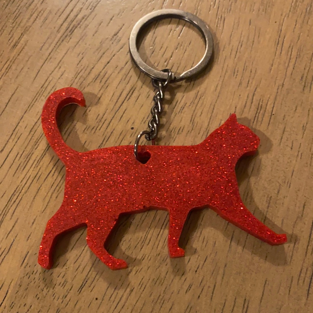 WALKING CAT KEYCHAIN