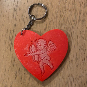 CUPID HEART KEYCHAIN