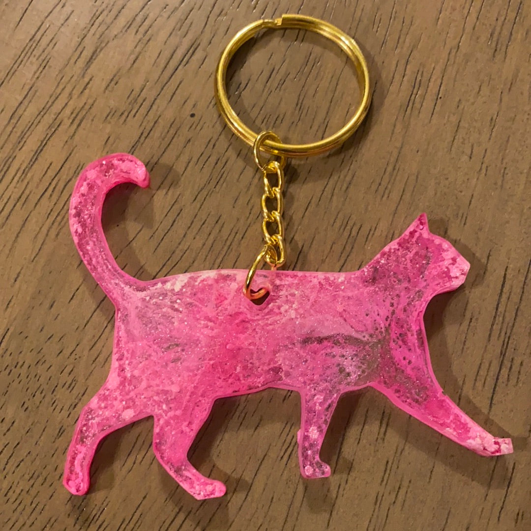 WALKING CAT KEYCHAIN