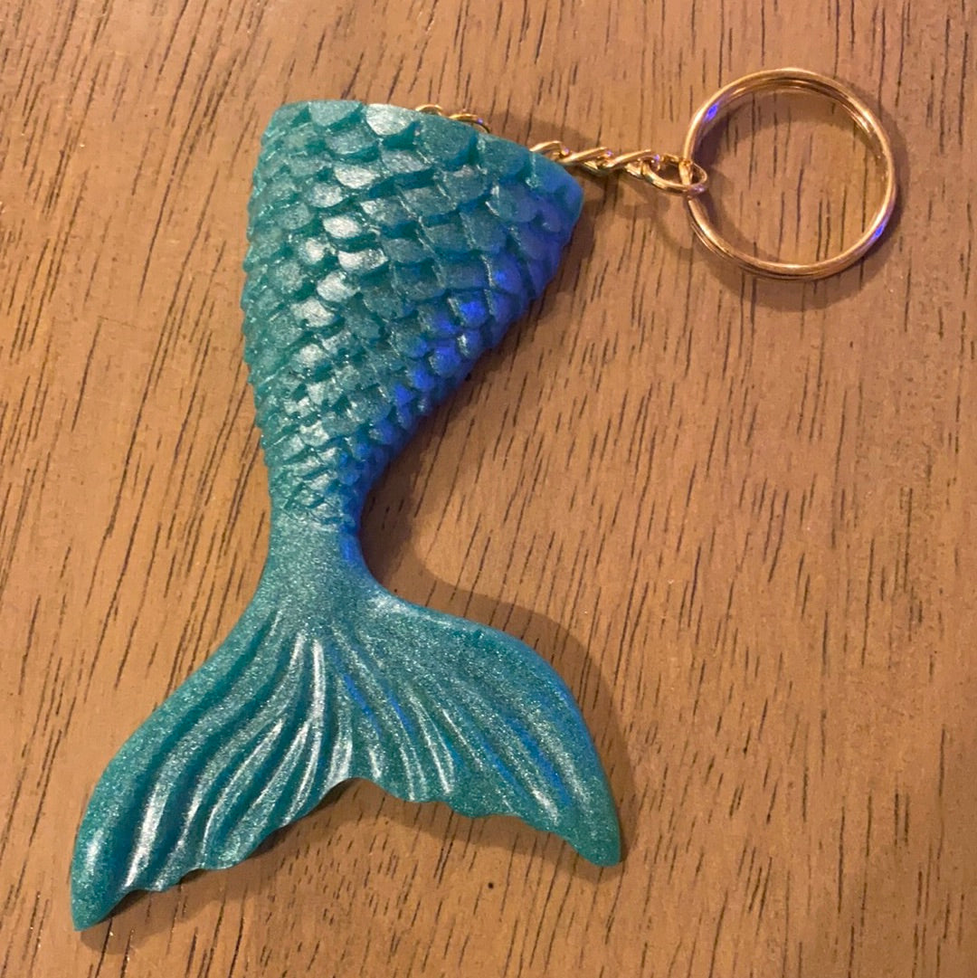 LARGE MERMAID TAIL KEYCHAIN