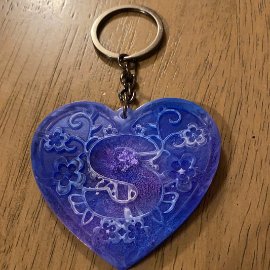 S HEART KEYCHAIN