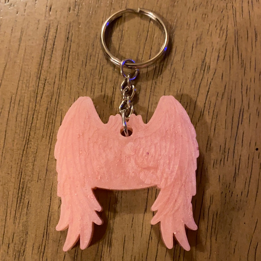 IN MEMORY WINGS KEYCHAIN