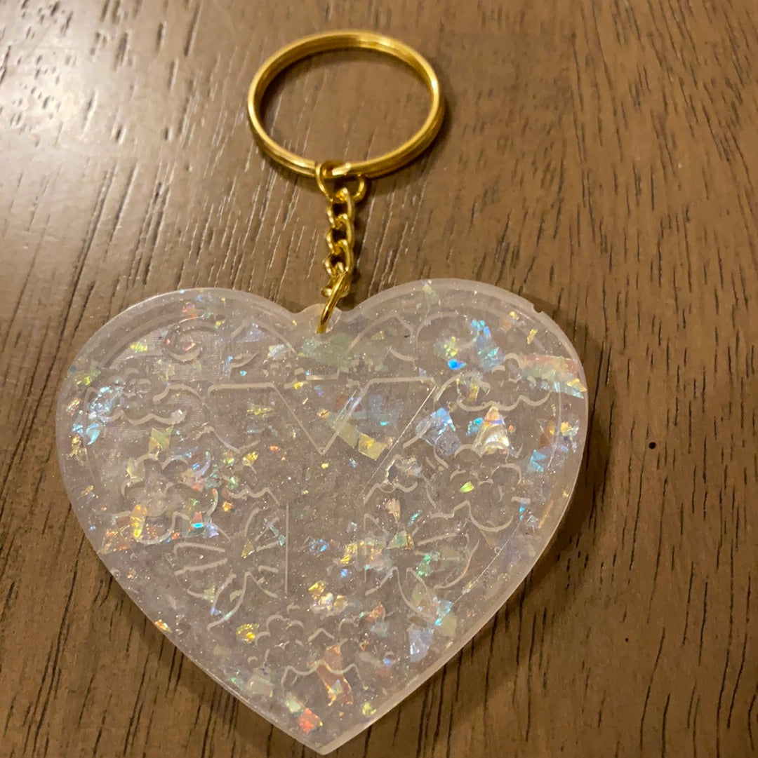 Y HEART KEYCHAIN