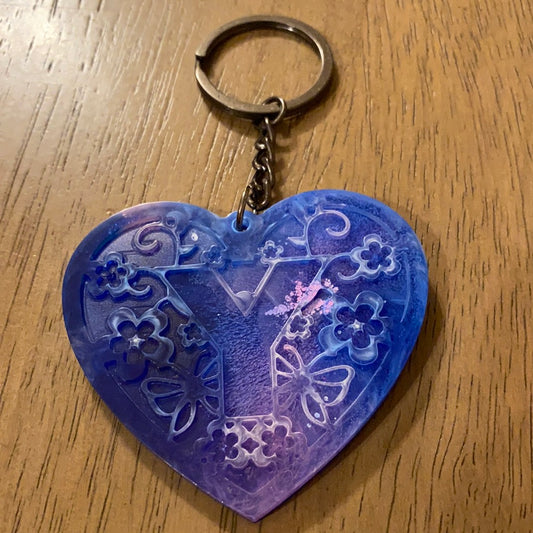 Y HEART KEYCHAIN