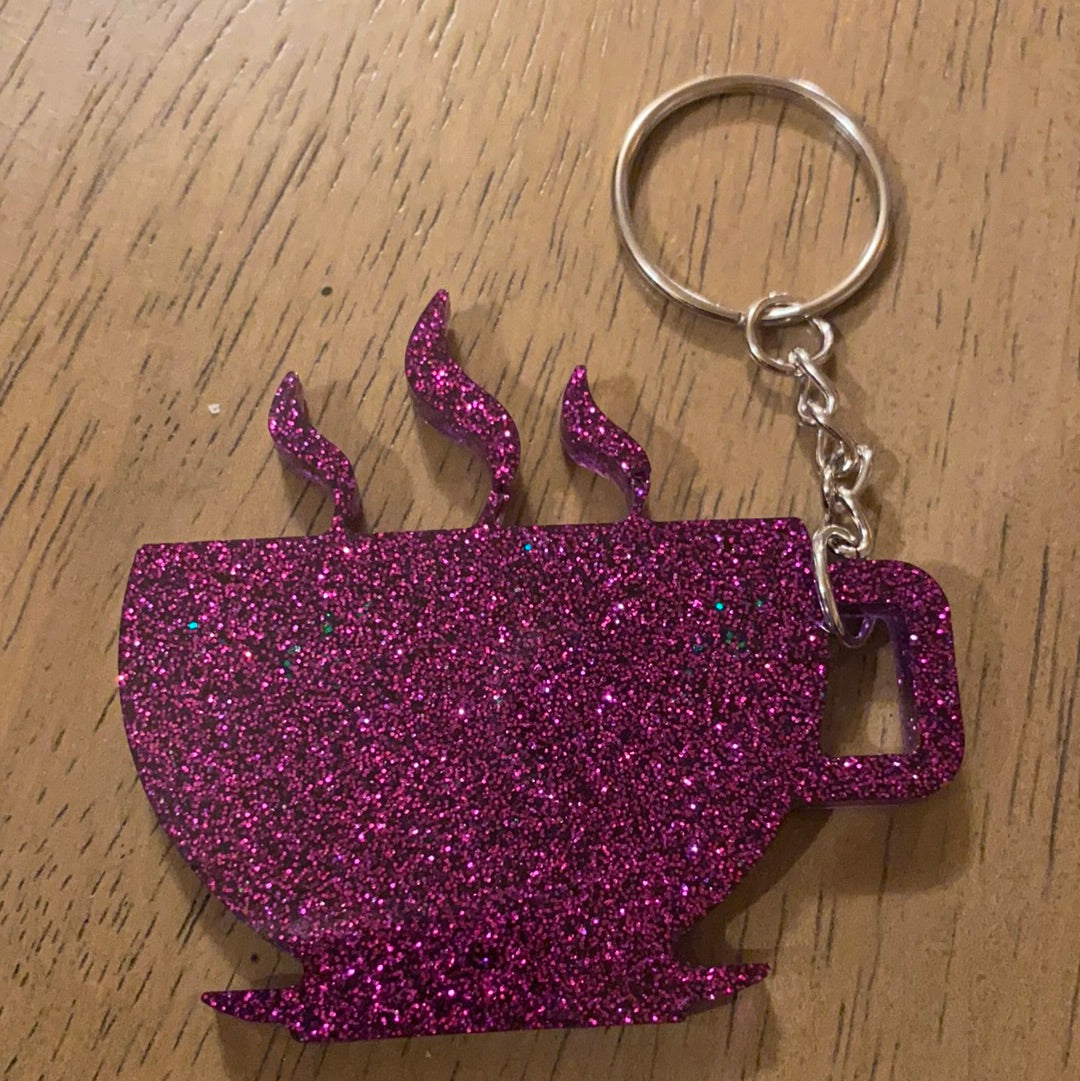 STEAMING MUG KEYCHAIN