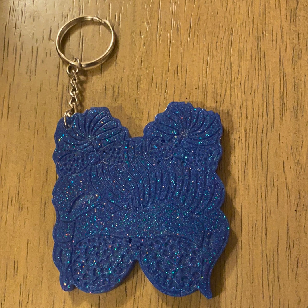 SPACE BUN MOM KEYCHAIN