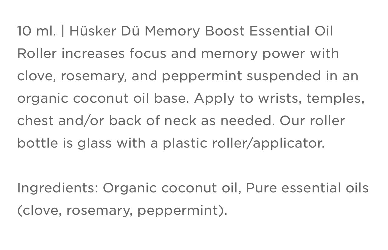 Essential Oil Roller - Memory Boost