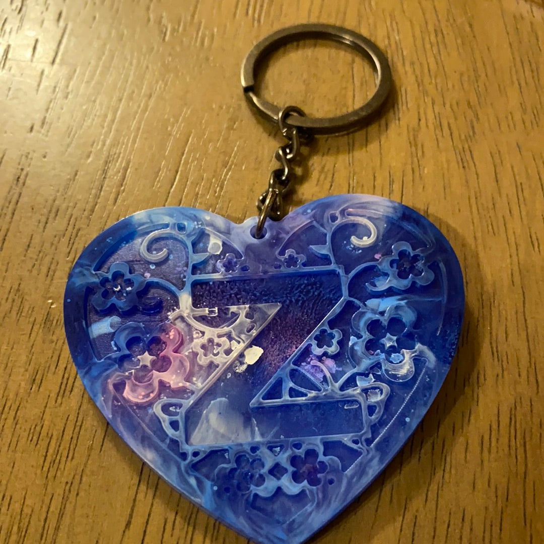 Z HEART KEYCHAIN