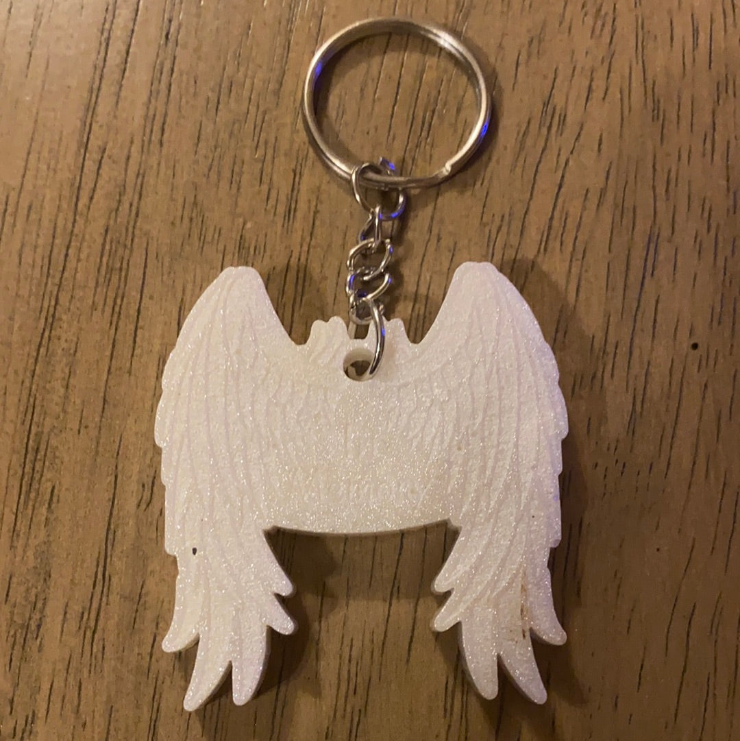 IN MEMORY WINGS KEYCHAIN