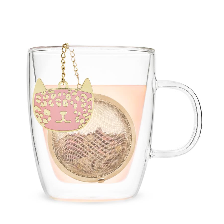 Charmed: Leopard Charm and Tea Ball by Pinky Up®