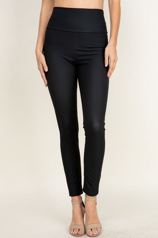 SOLID SLIM FIT LEGGINGS