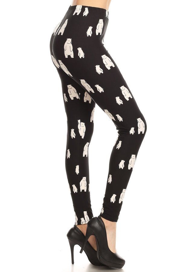 Polar Bear ONE SIZE PRINT LEGGINGS FULL BUTTERY SOFT